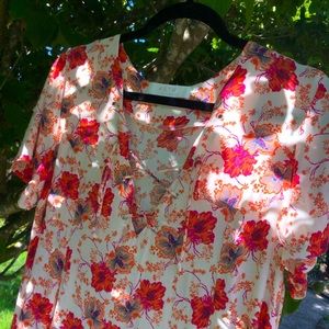 🌺 ASTR flower print short sleeved dress, Medium